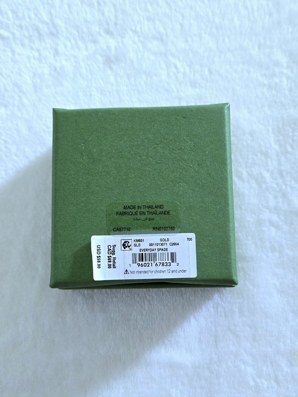 Kate Spade♠️ Gold💛 "Everyday Spade" Huggie🤗 Hoop Earrings - NIB - Picture 15 of 16